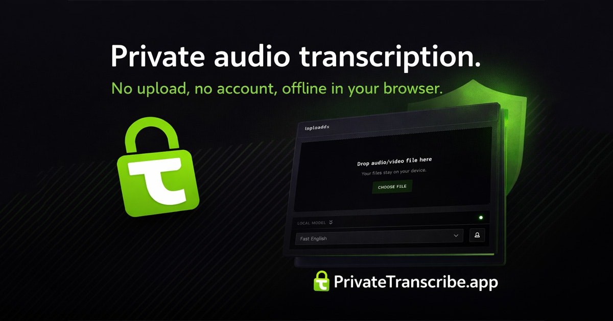 PrivateTranscribe.app gallery image