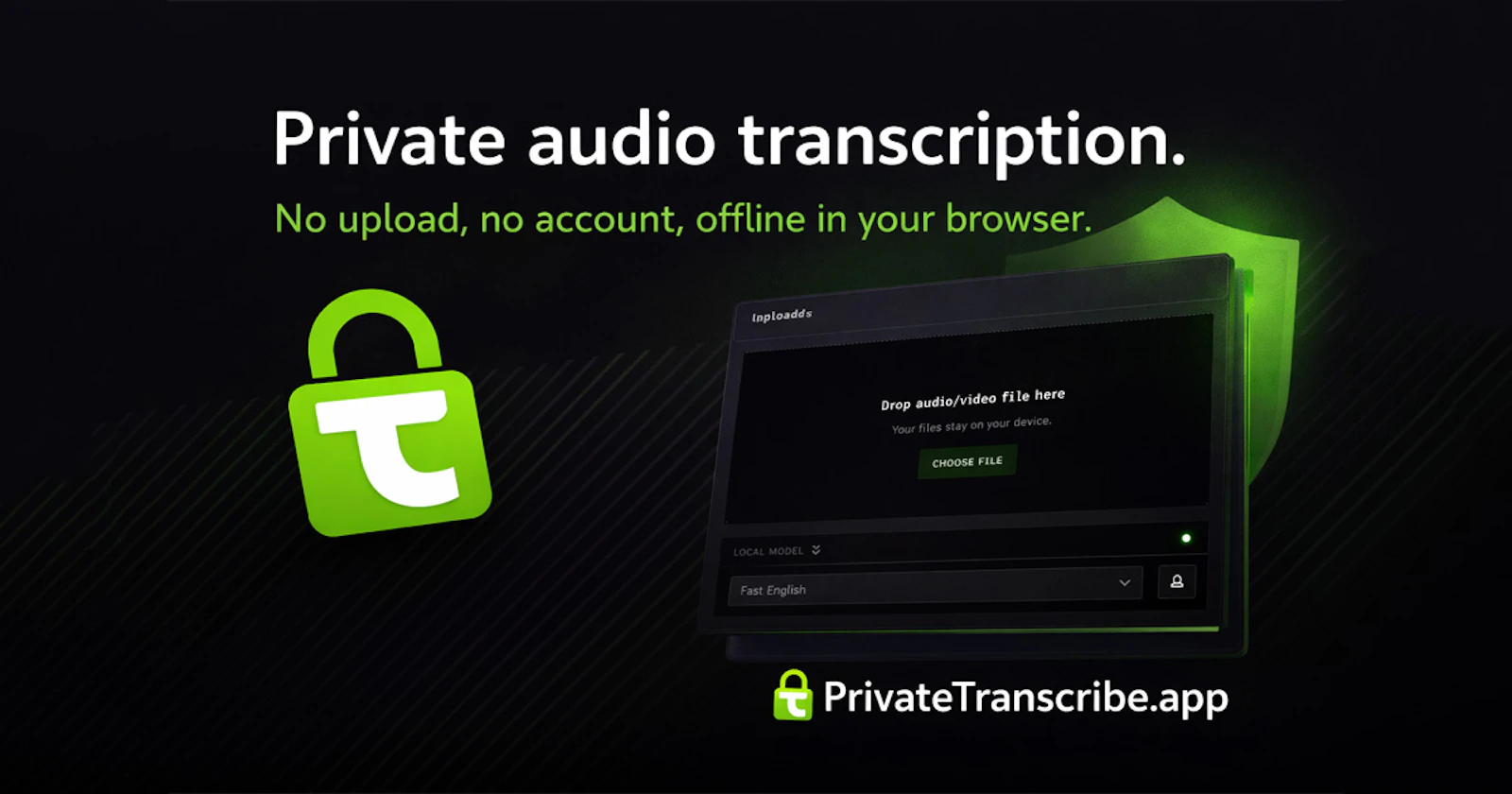 PrivateTranscribe.app screenshot 1