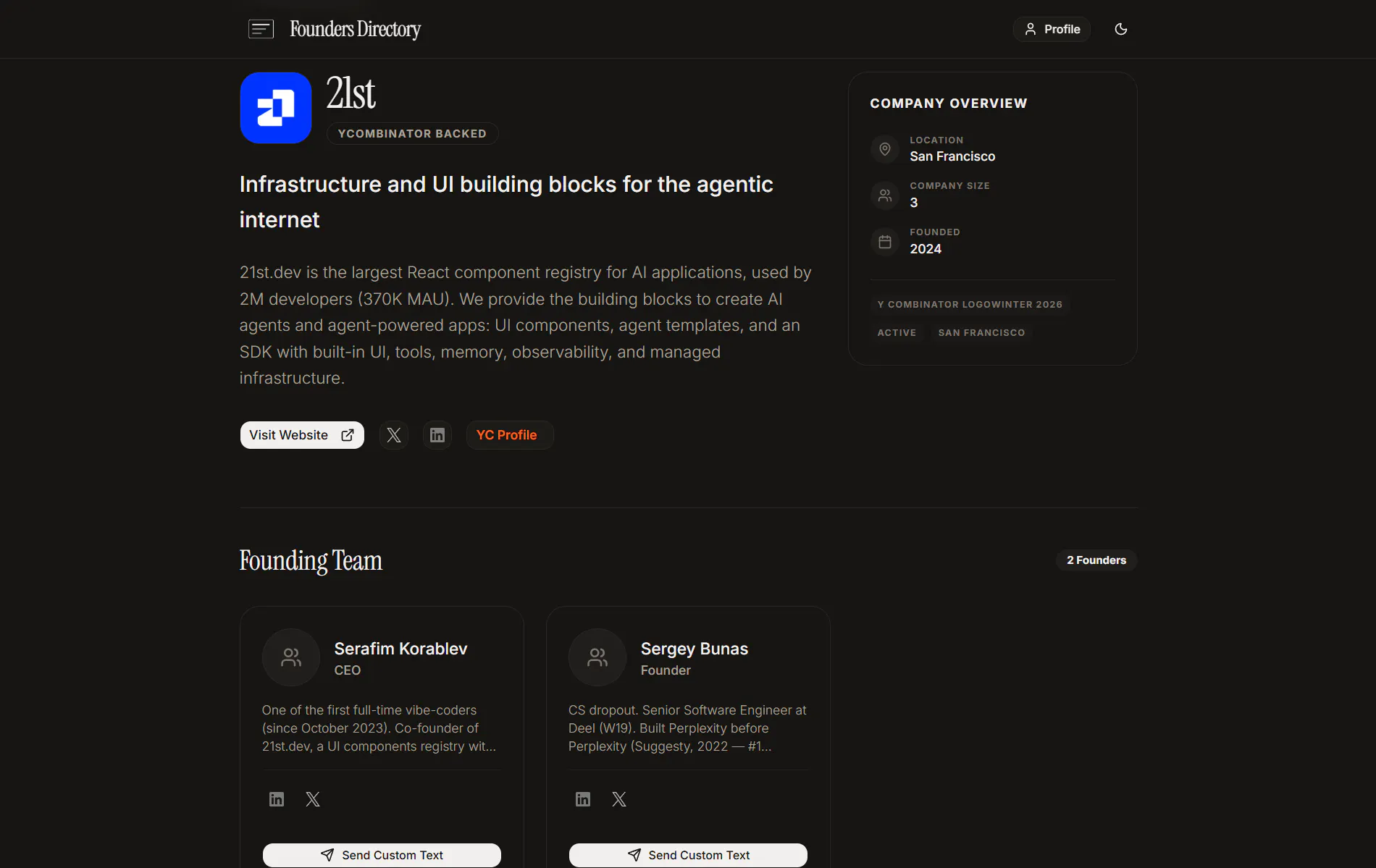 Founders Directory gallery image