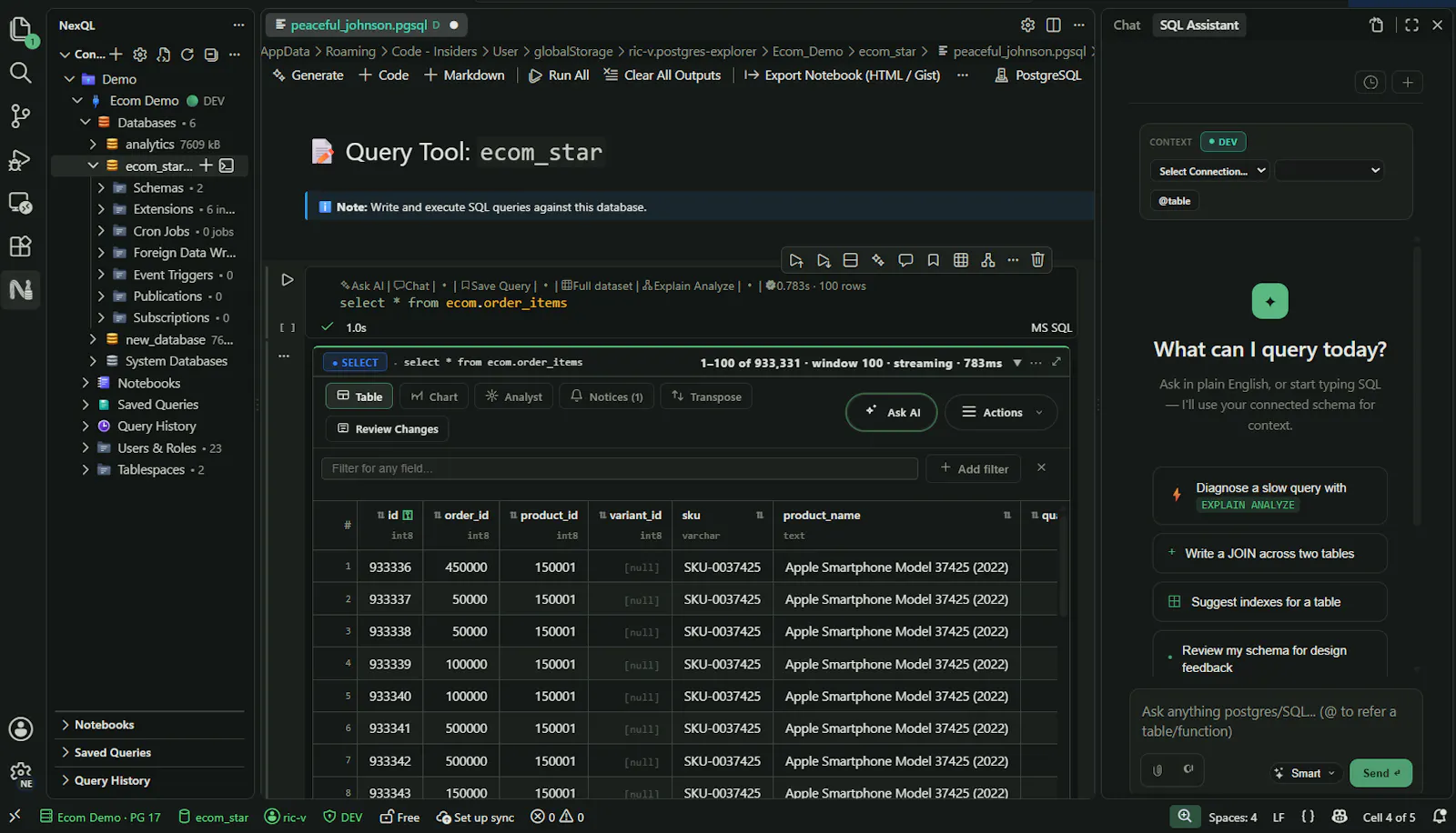 NexQL screenshot 4