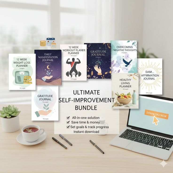 1280+Pages: Ultimate Life Reset Journals - Screenshot 3 showing product features and functionality