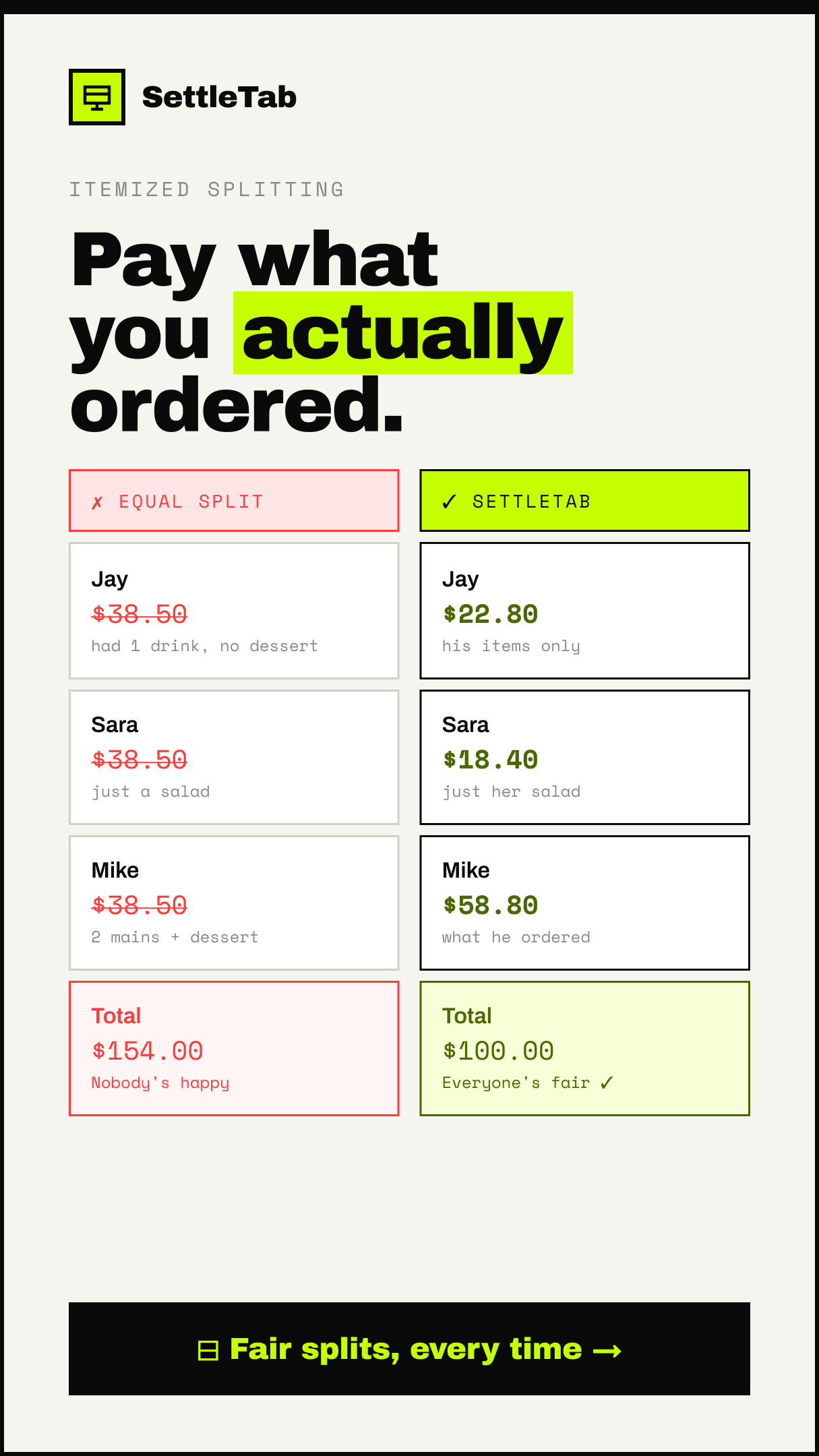 SettleTab gallery image