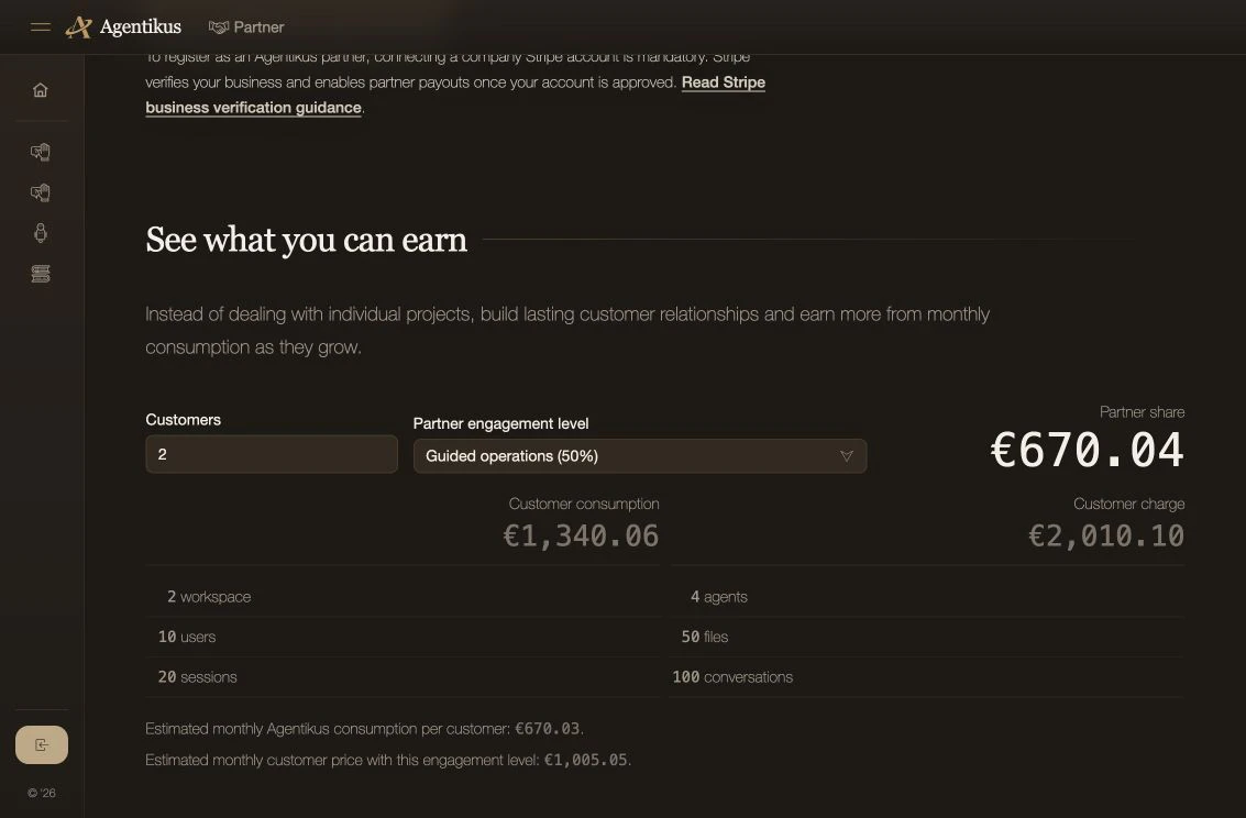 Agentikus Partner Program screenshot 1