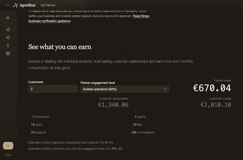 Agentikus Partner Program screenshot 1