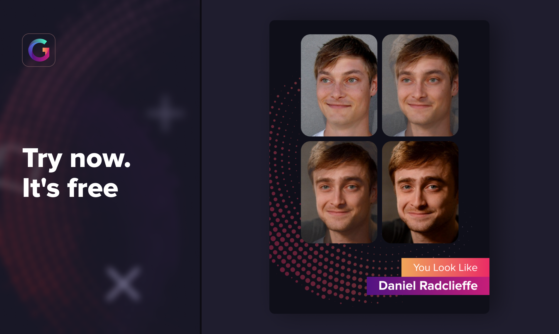 Gradient Upload A Photo To Find Out Who S Your Celebrity Twin Product Hunt