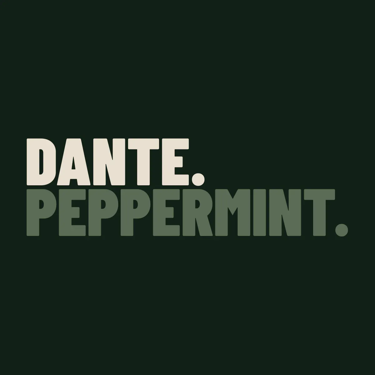 Dante Peppermint 제품 배너