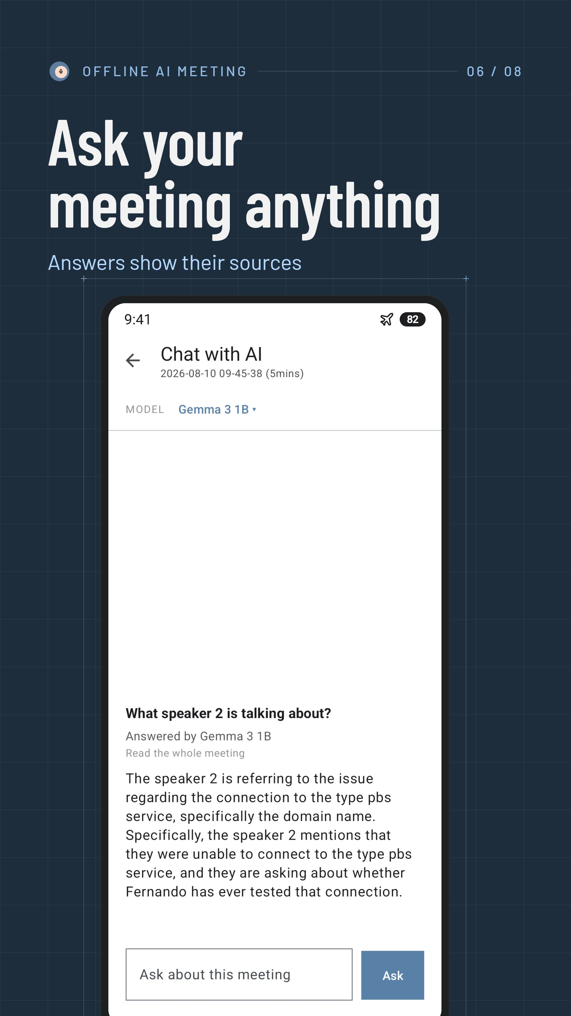 Offline AI Meeting: Note Taker gallery image