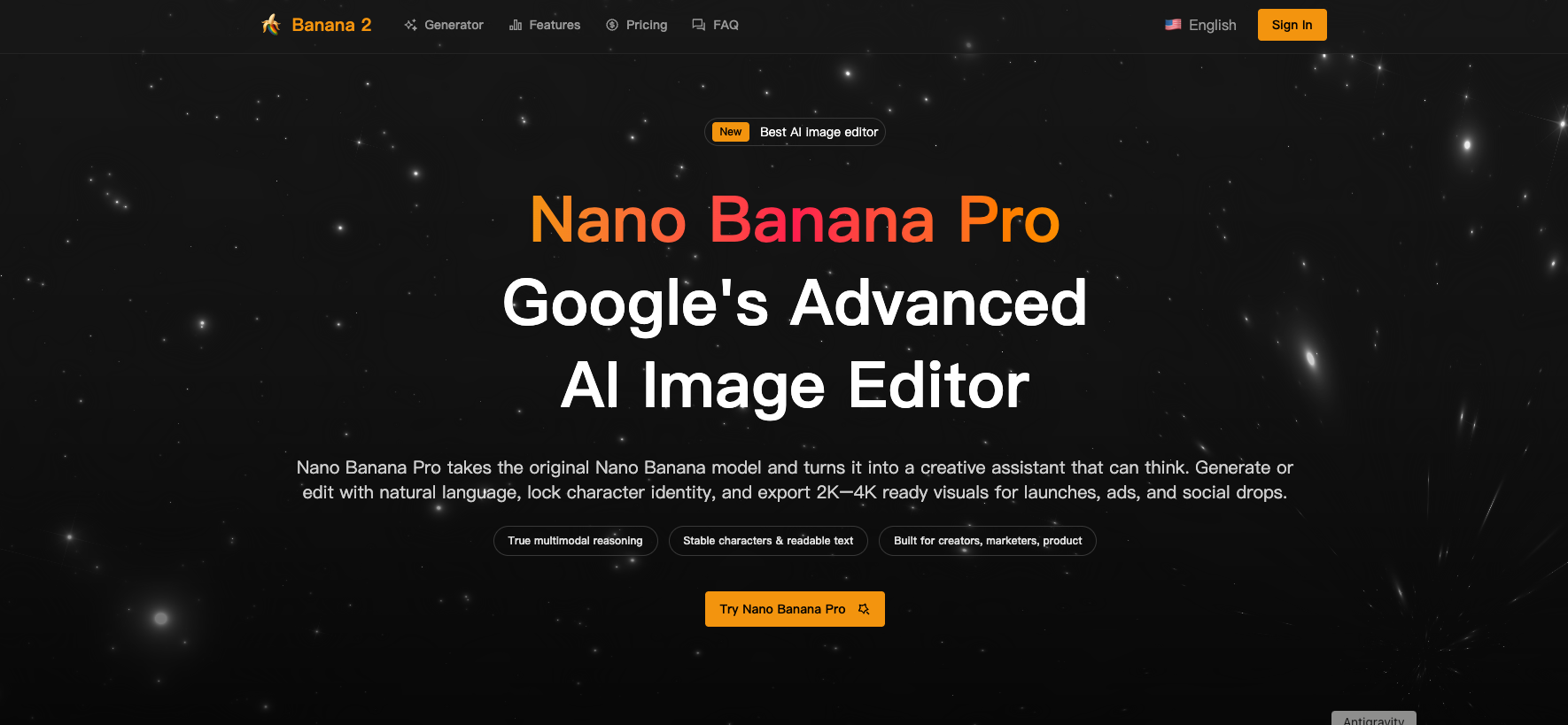 Banana 2 - Main product screenshot demonstrating key features and user interface