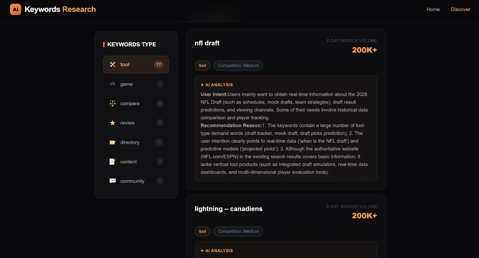 AI Keywords Research-1.0 screenshot 2