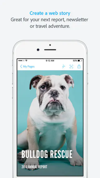 Adobe Spark Page