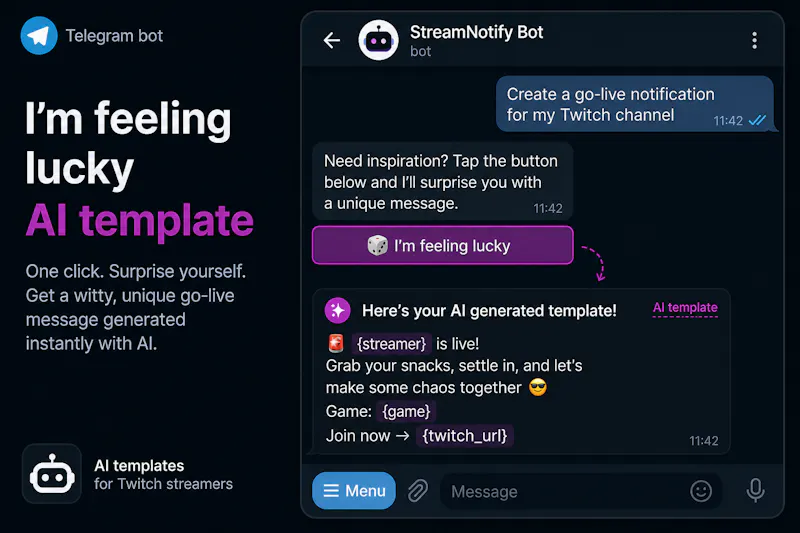 Twitch2Telegram screenshot 6