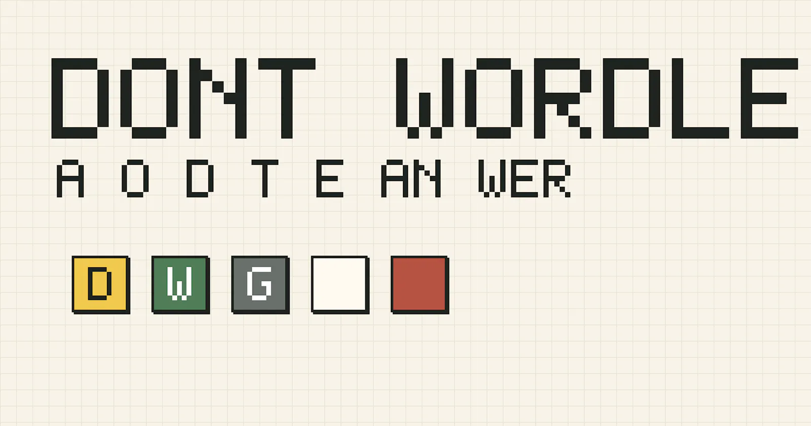 Dont Wordle screenshot 1