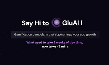 Glu AI ロゴ - ゲーミフィケーション キャンペーン向けの革新的なテクノロジーの力を発見してください