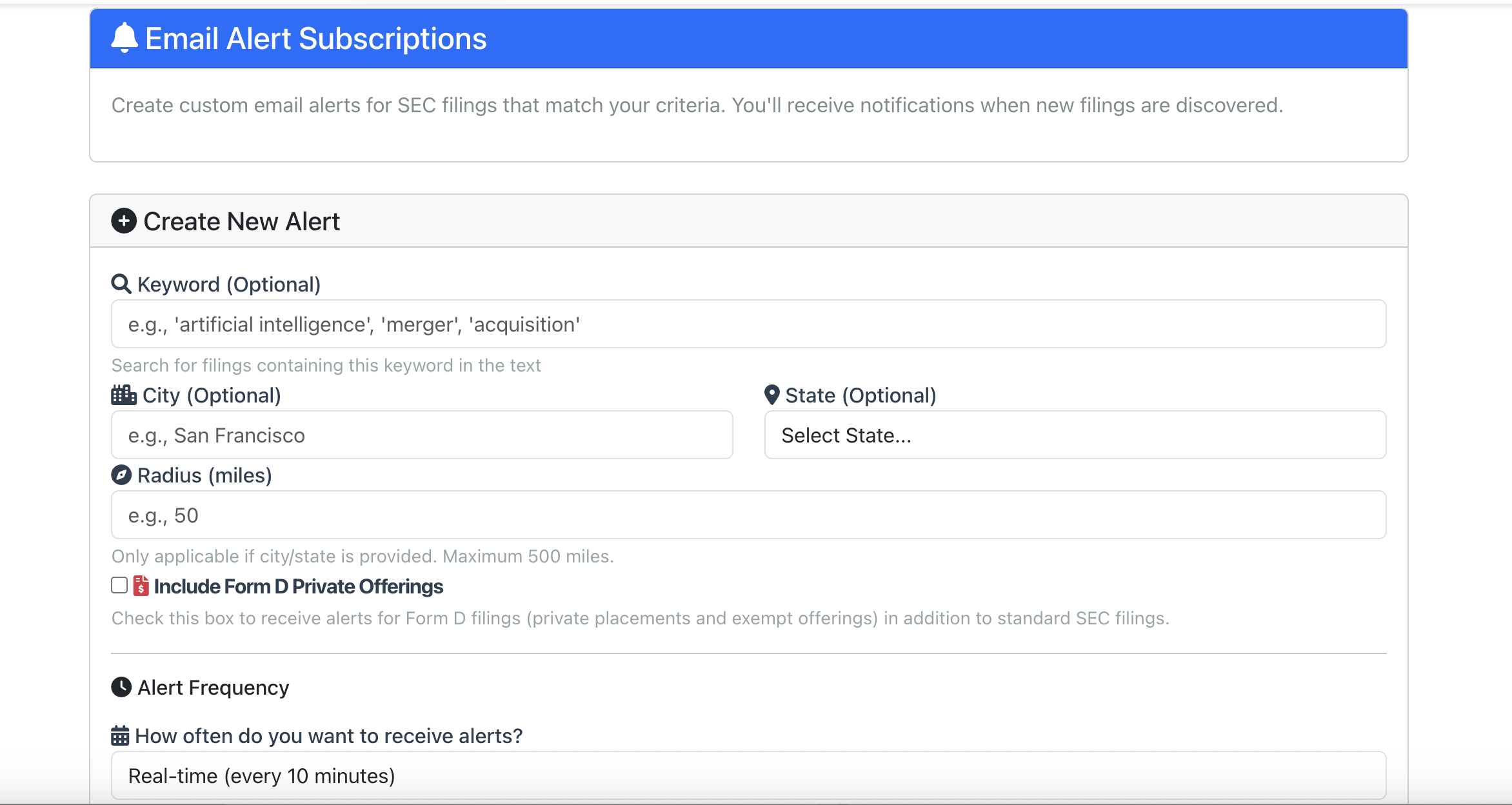 SEC Finder - Screenshot 3 showing product features and functionality