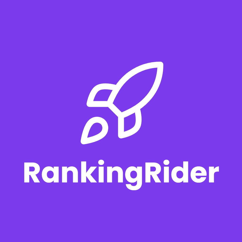 RankingRider - Product Hunt launch logo and brand identity