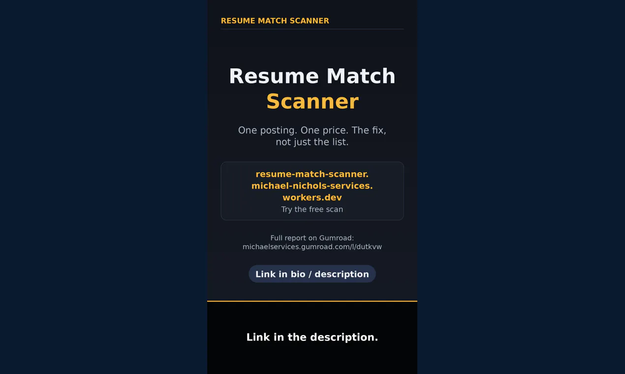 Resume Match Scanner gallery image