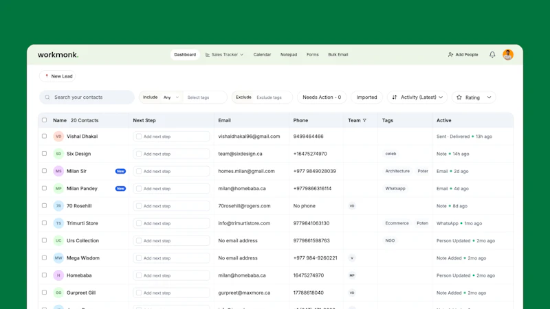 Workmonk screenshot 1