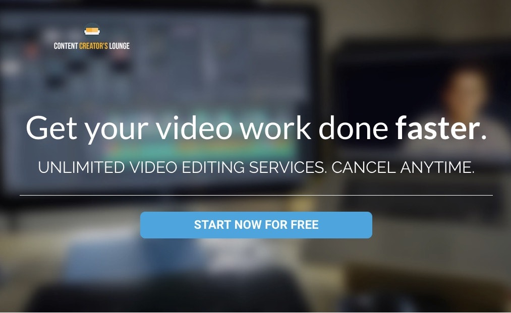 Content Creators Lounge- Unlimited Monthly Video Editing Services