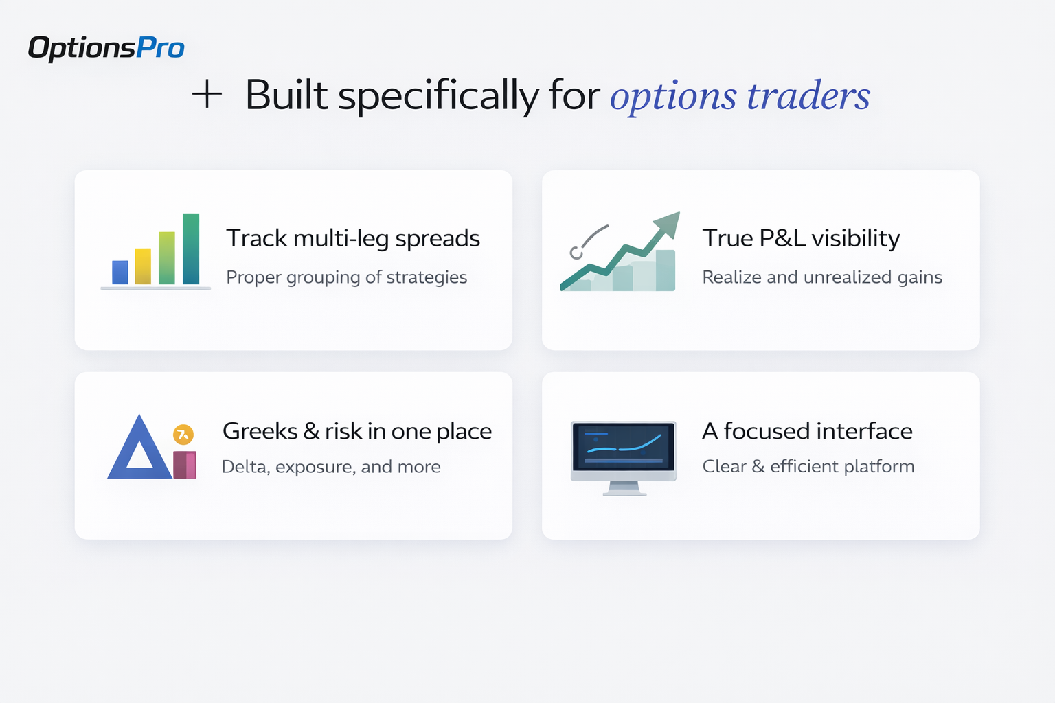 Options Pro - Screenshot 2 showing product features and functionality