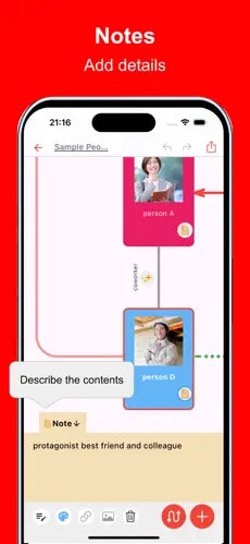 Simple Relationship Map - Screenshot 3 showing product features and functionality