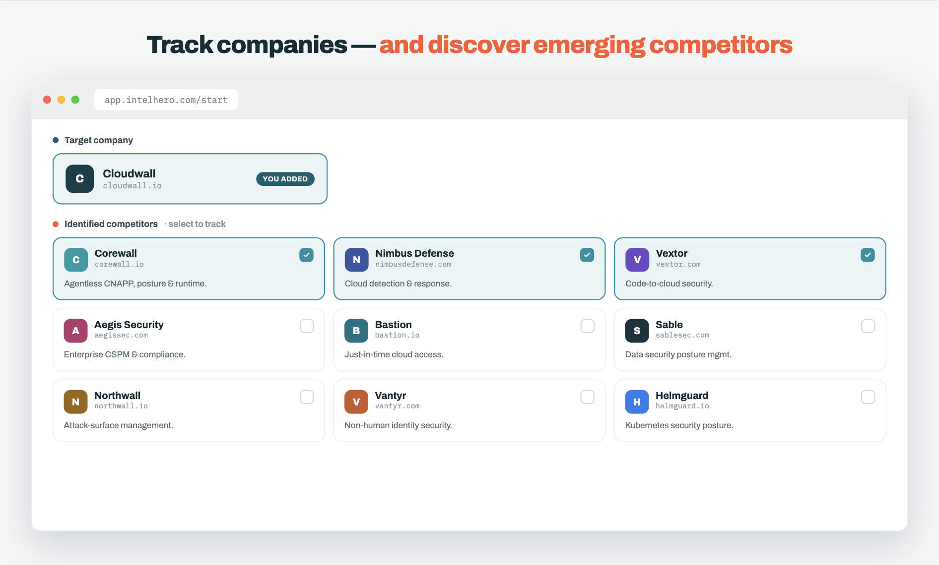 IntelHero - Competitor Monitoring gallery image