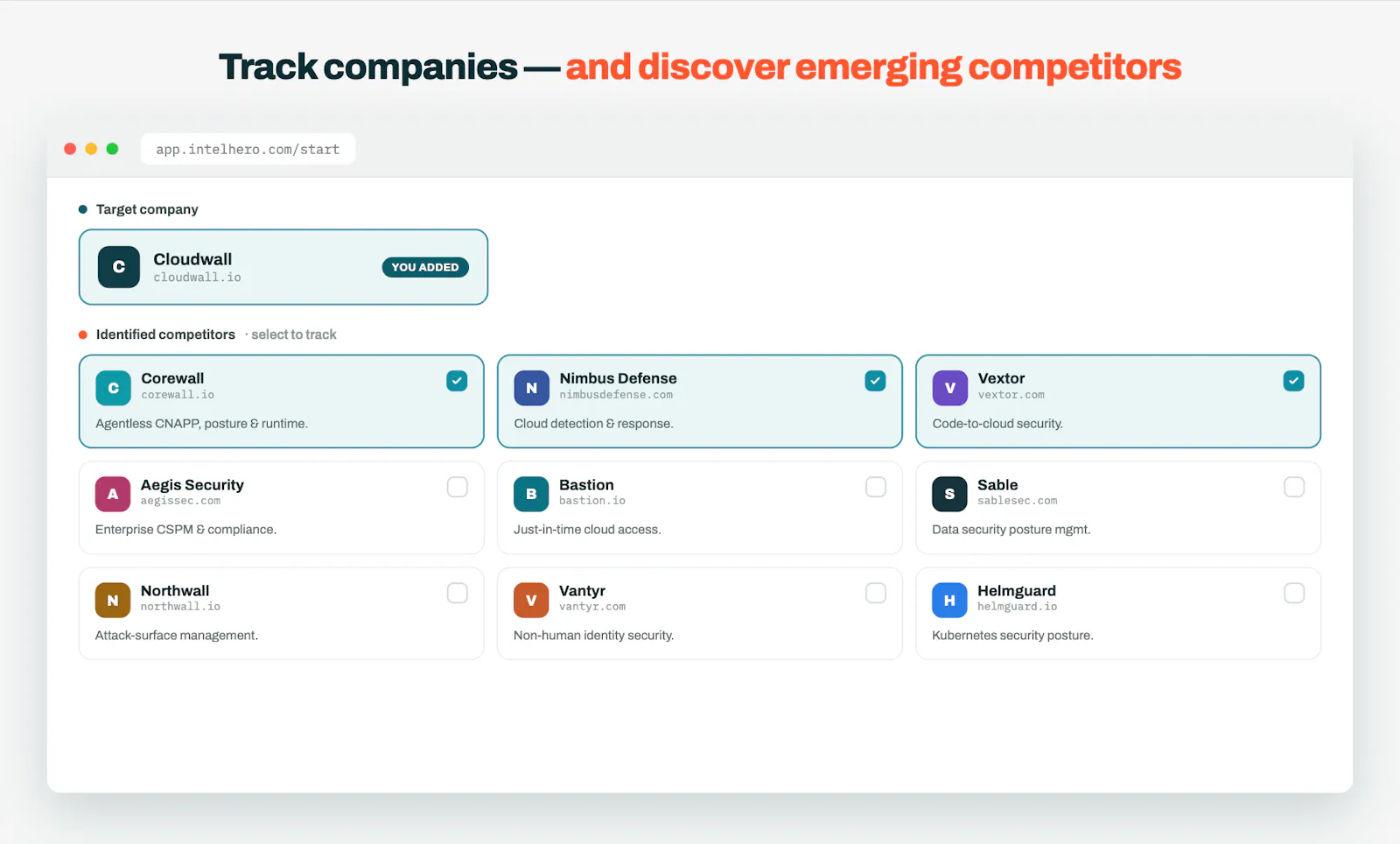 IntelHero - Competitor Monitoring screenshot 2