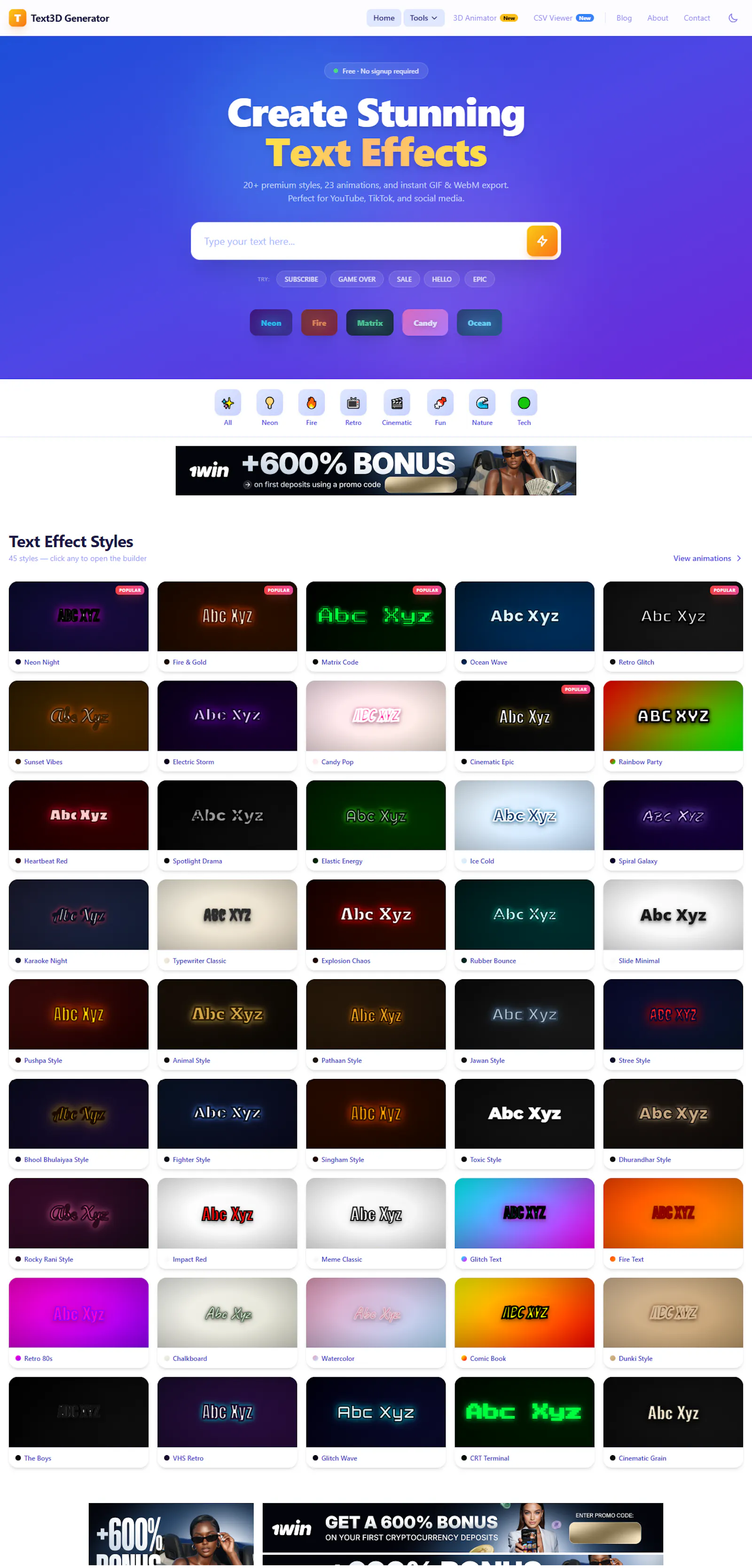 Text3D Generator screenshot 1