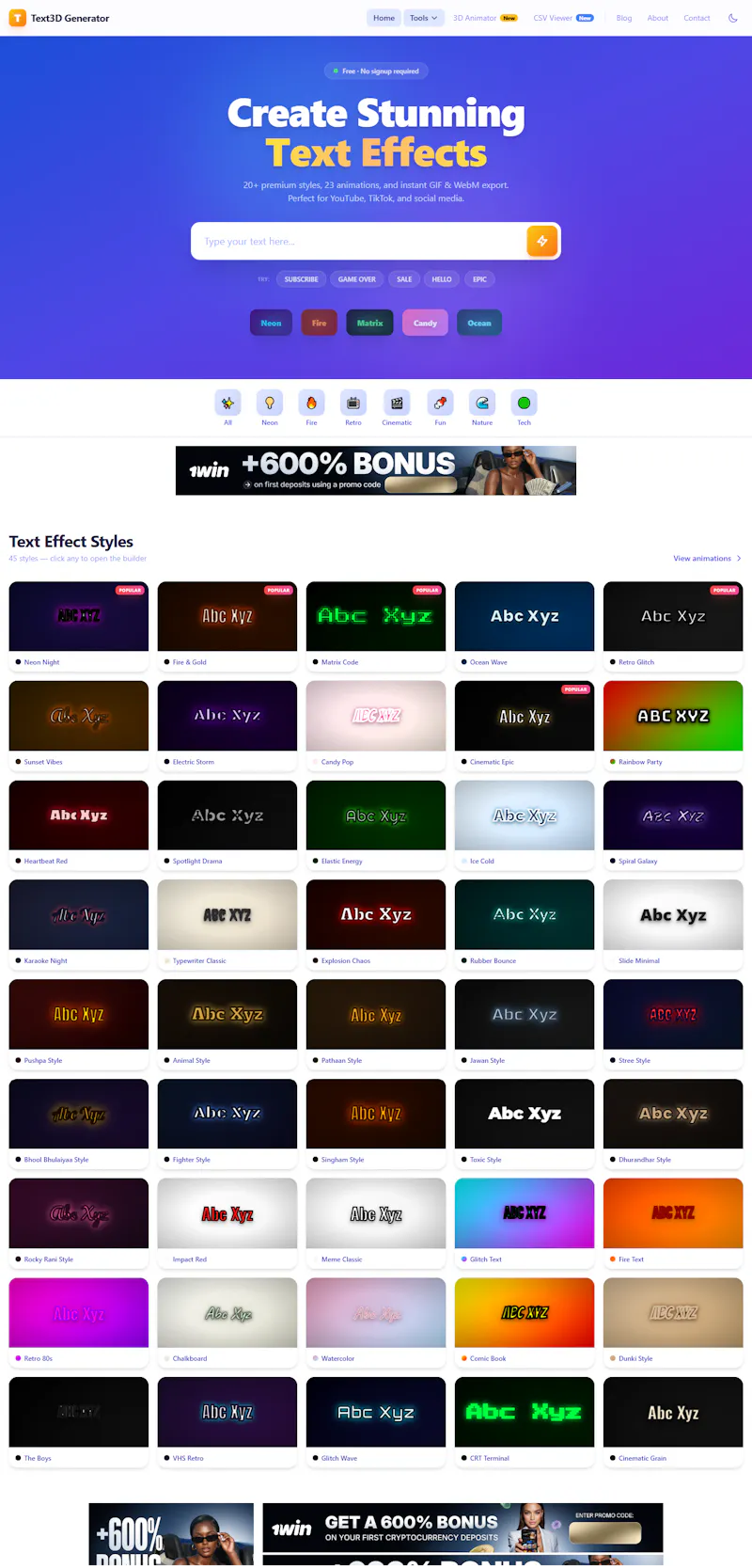 Text3D Generator screenshot 1