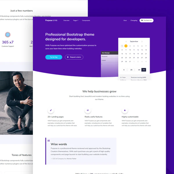 Purpose Website UI Kit