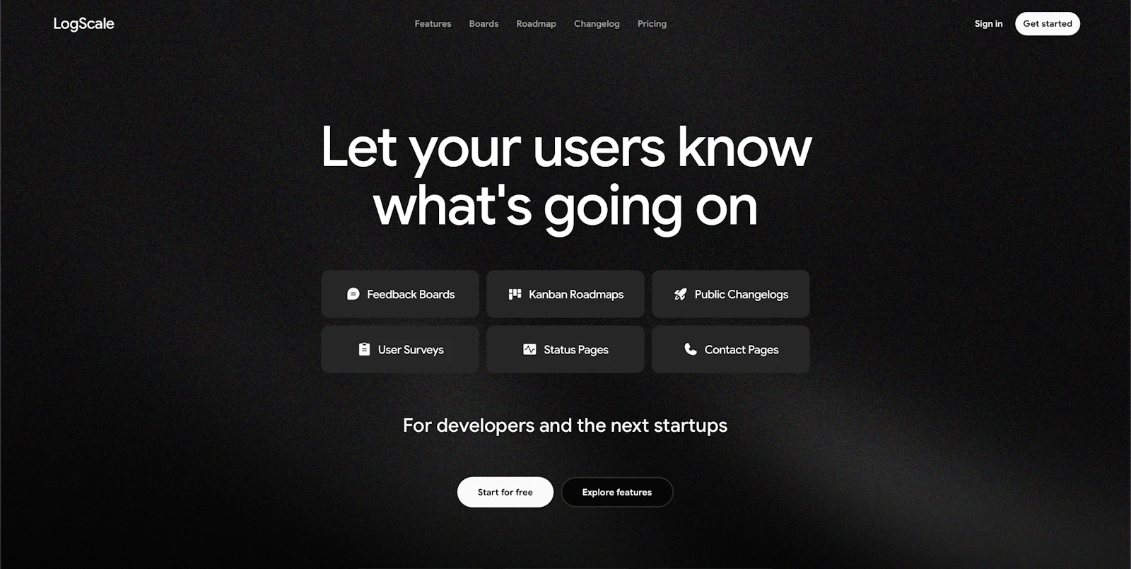 LogScale - Tools for the next startups screenshot 1