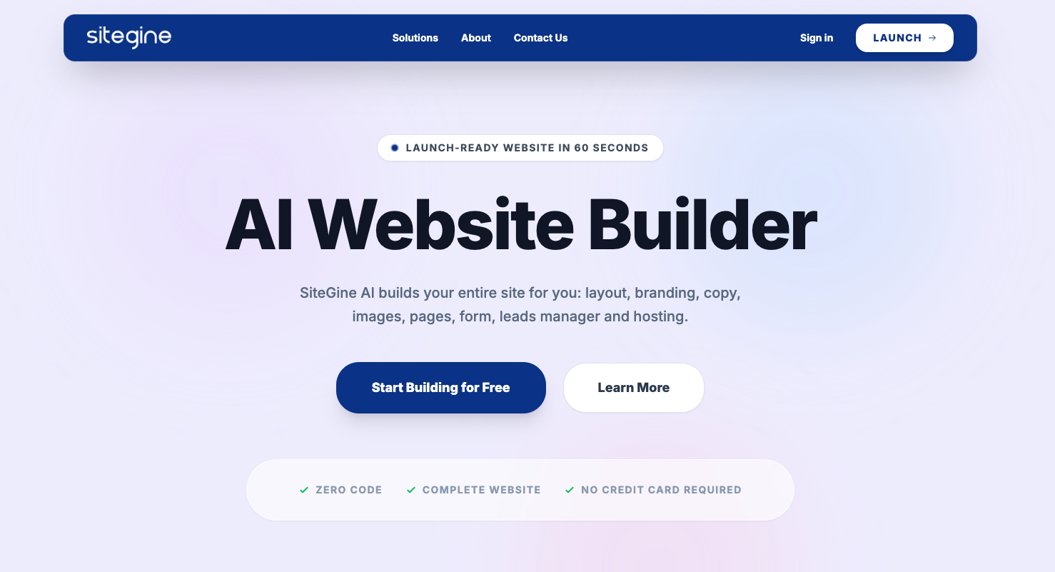 AI Website Builder - SiteGine gallery image