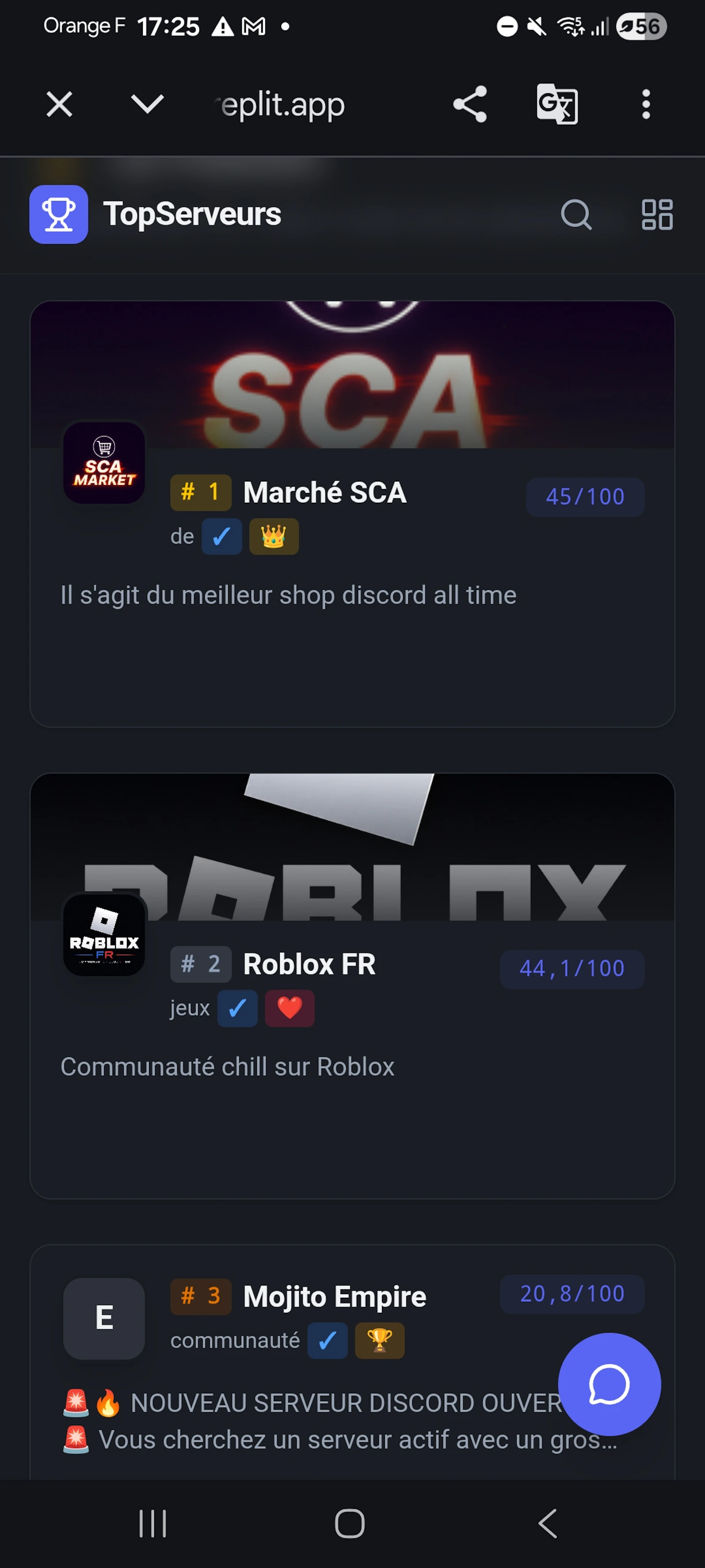 TopServeurs  screenshot 2
