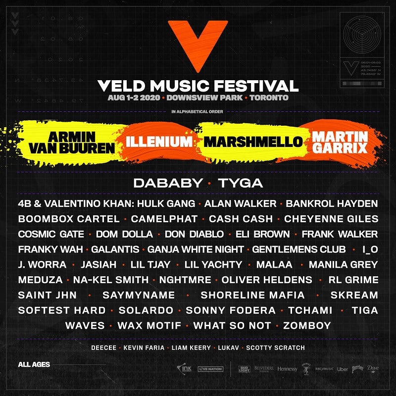 VELD MUSIC FESTIVAL RELEASES 2020 LINEUP