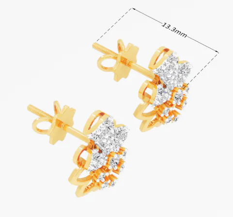 Lotus Cluster Stud Earrings gallery image