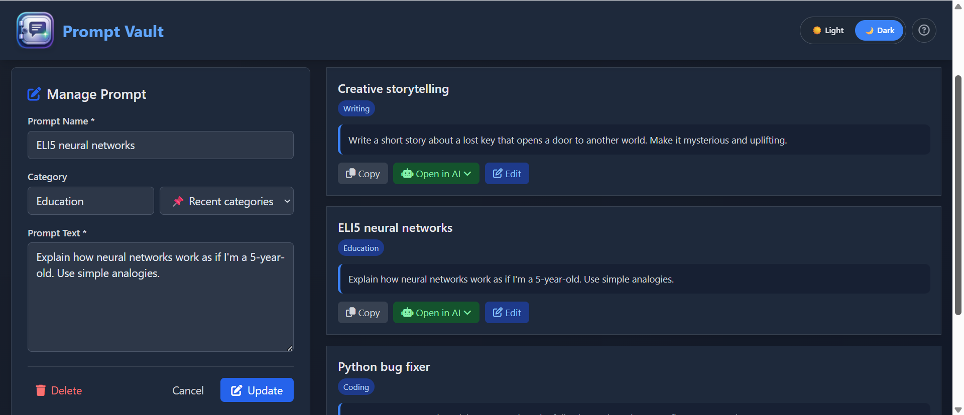 Prompt Vault gallery image