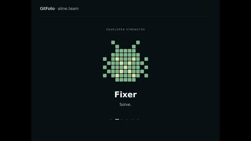Developer Profile | Aline.team | CLI screenshot 1 (video preview)