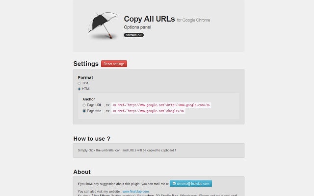 Copy All URLs Image