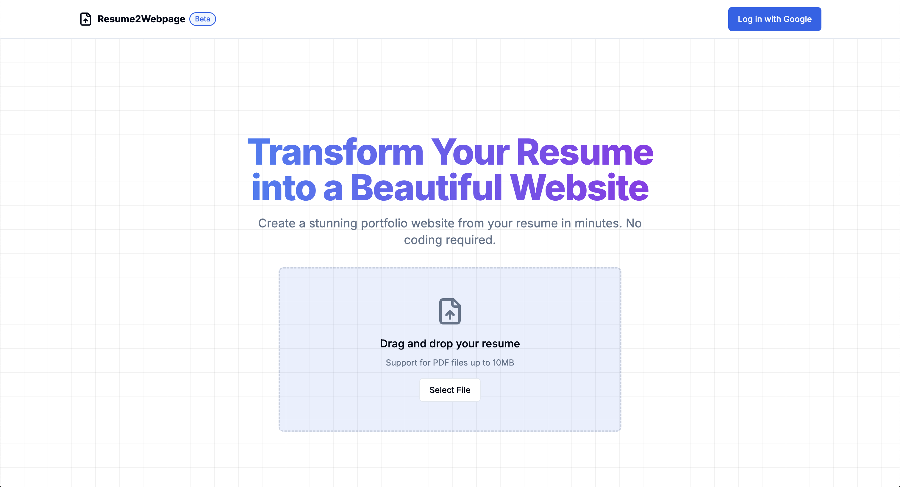 Resume2Webpage.com - 이력서를 웹 사이트로 바꾸십시오 - 코드 만 클릭 만 클릭하십시오. 미디어 2