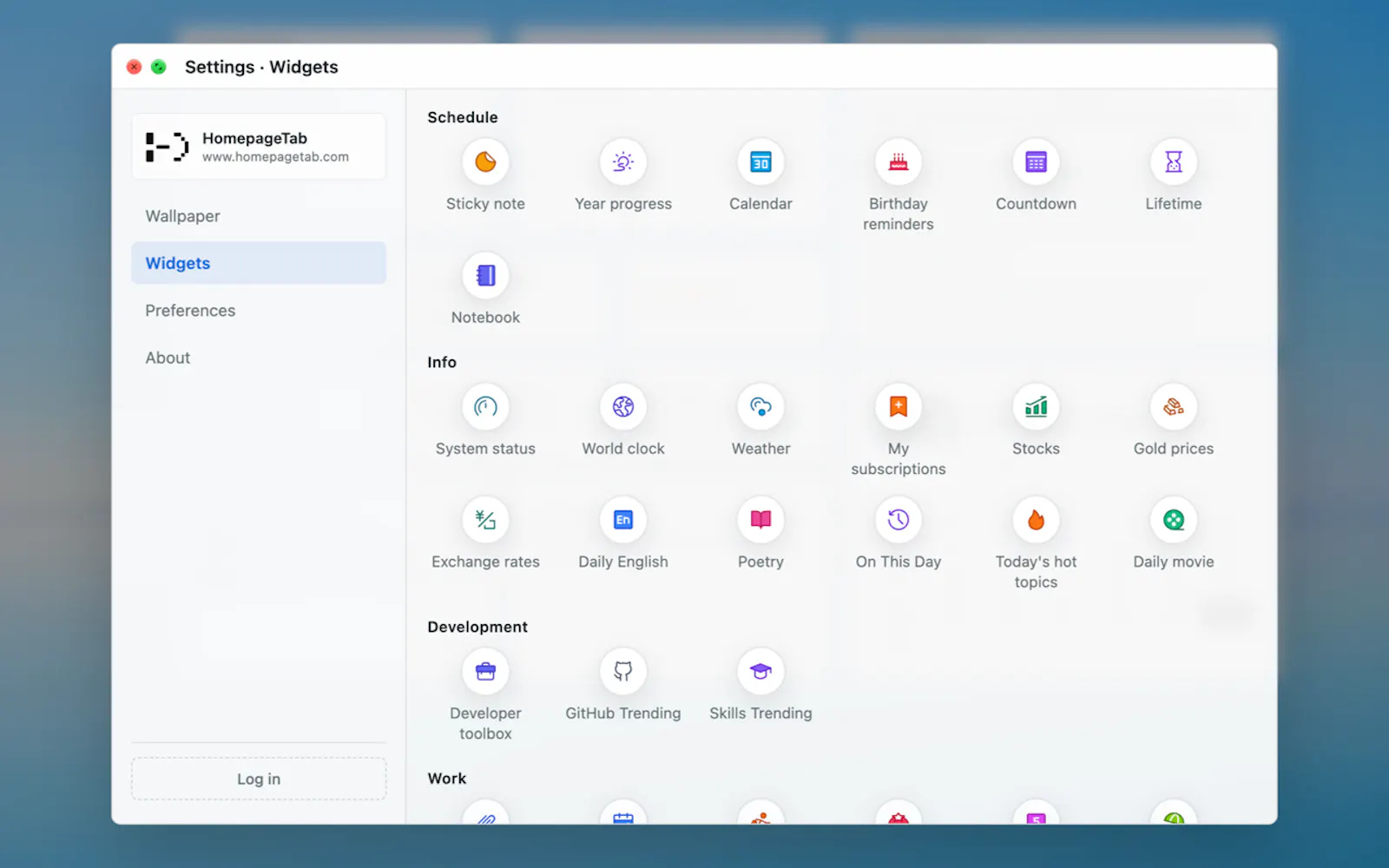 HomepageTab New Tab screenshot 4