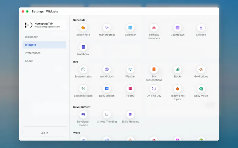 HomepageTab New Tab screenshot 4