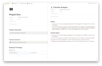 User Research Hub Notion Template gallery image
