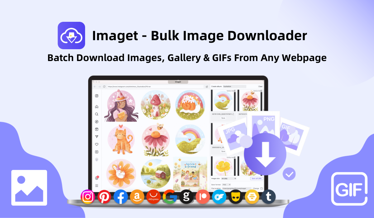 Imaget - pemuat gambar pukal media 2