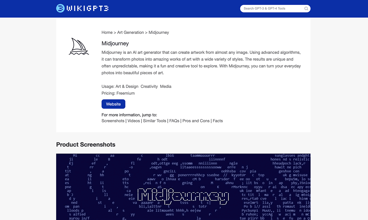 وسائط wikigpt3 - أكمل فهرس إلى chatgpt ، أدوات GPT3 وتطبيقات Openai 4