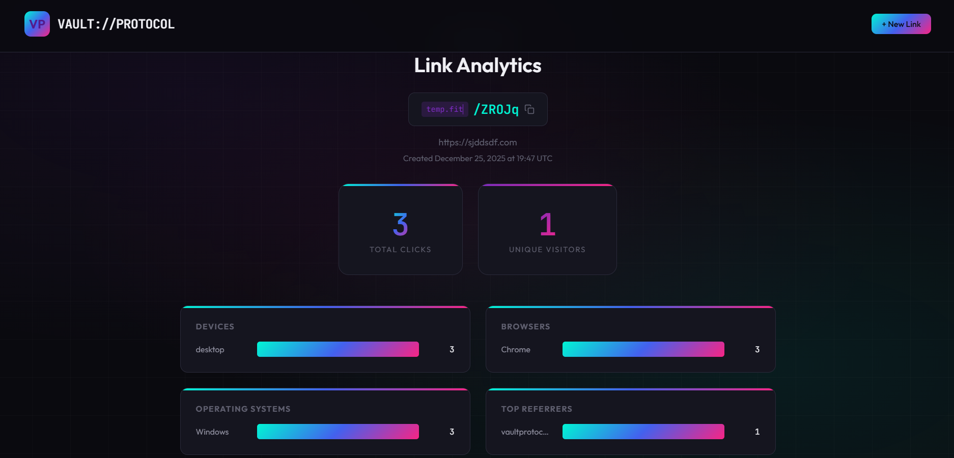 Vault Protocol - Screenshot 3 showing product features and functionality
