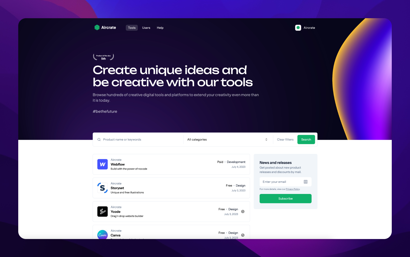 Mídia 2 de Aircrate.io