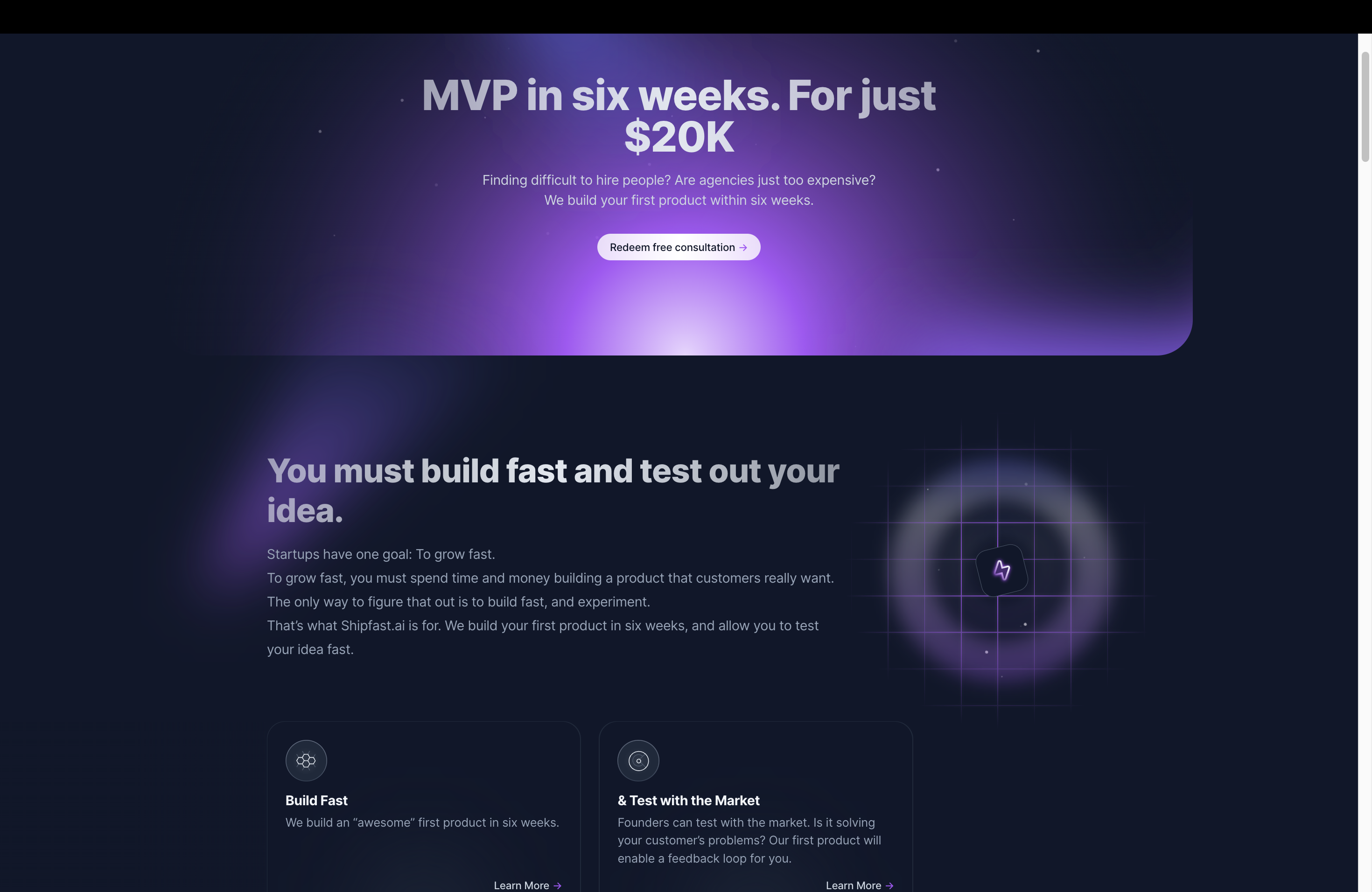 startuptile ShipFast.AI-Build your MVP in six weeks for just $20K