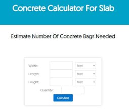 Concrete Calculator For Slab gallery image
