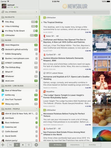 Newsblur 6.0 gallery image