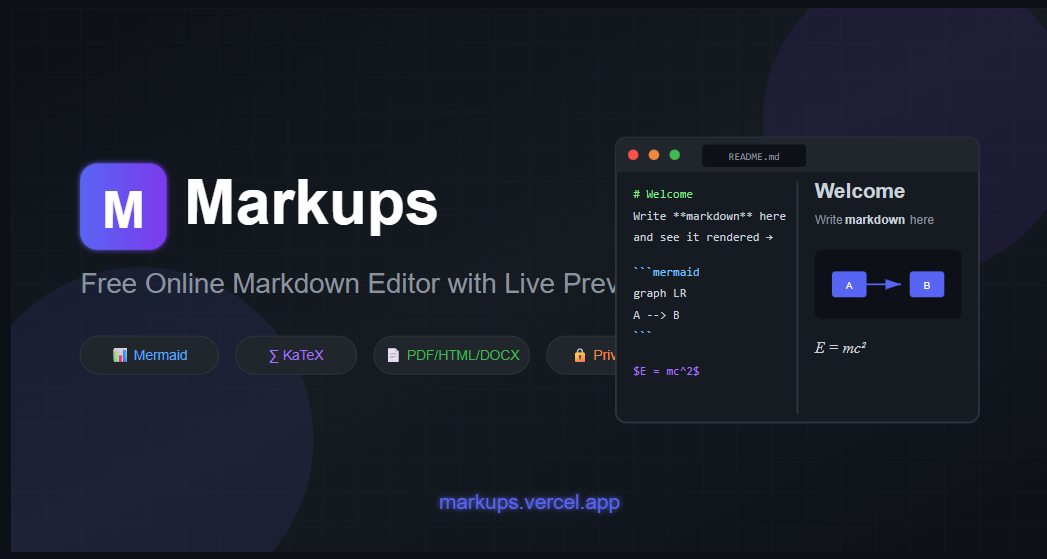 Markups - Product Hunt launch logo and brand identity