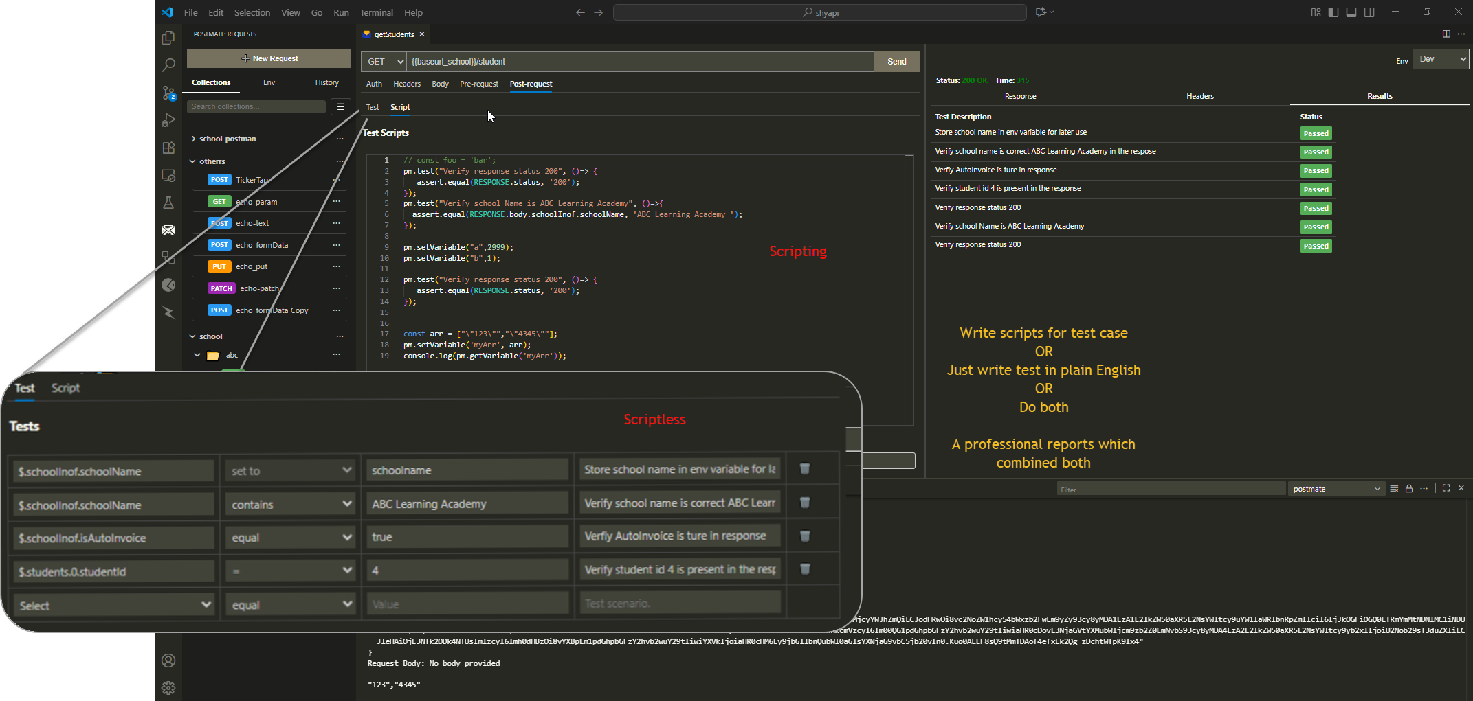 Média Client Postmate - Un client API REST rapide et léger pour le code vs 5